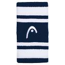 Head Striped Wristband 5'' Navy / White - 2 szt.